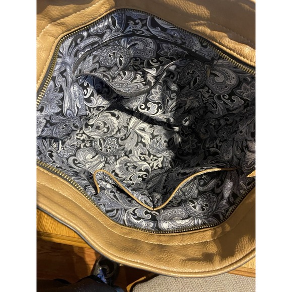 Anna Nova Floral Tapestry Satchel Handbag Purse Medium Boho Paisley Lining - Picture 11 of 16